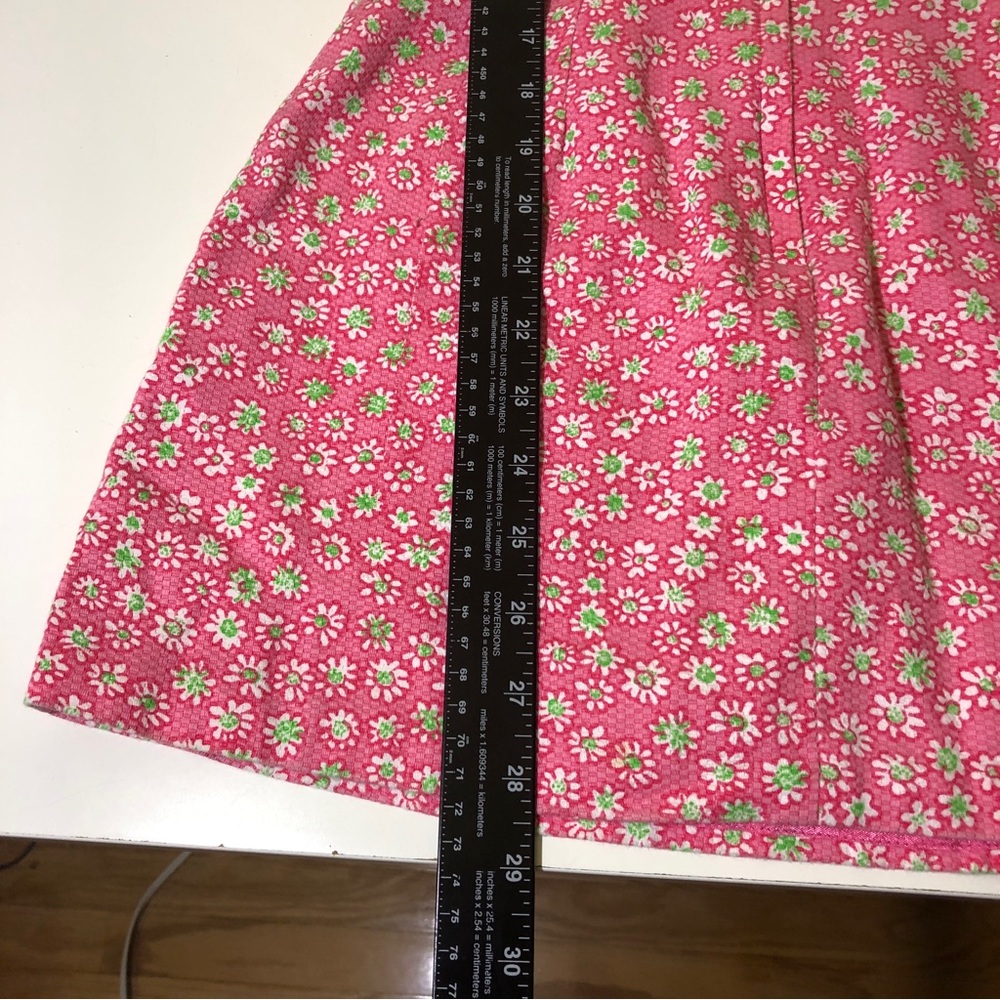 VTG Lilly Pulitzer Bergdorf Goodman Dress 2 Cotton Pink Floral Tank Sleeveless - Picture 8 of 12
